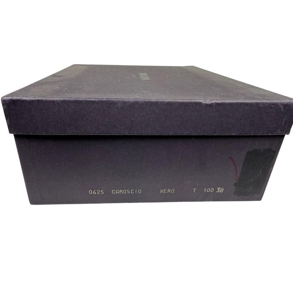 PRADA Black Suede Booties, Size 8 - Picture 13 of 15